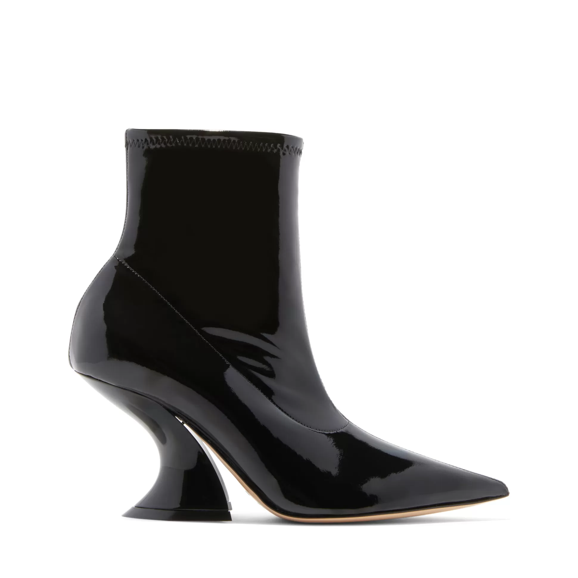 Clearance Elodie Patent Leather Ankle Boots