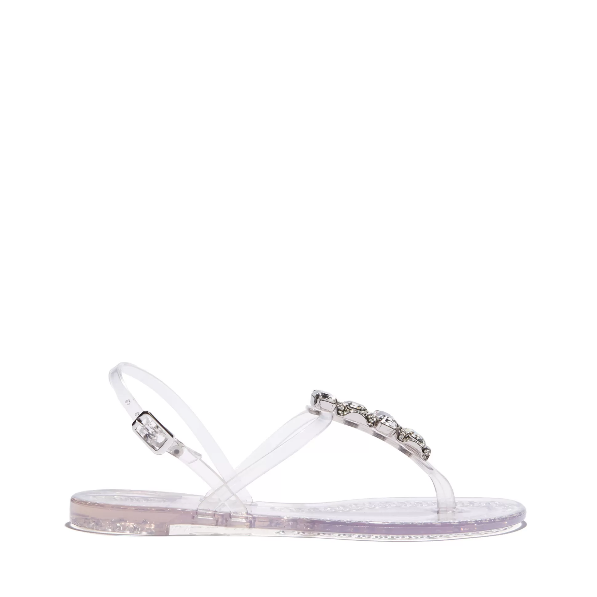 Shop Jelly Jeweled Flat Sandals Icons | Flats